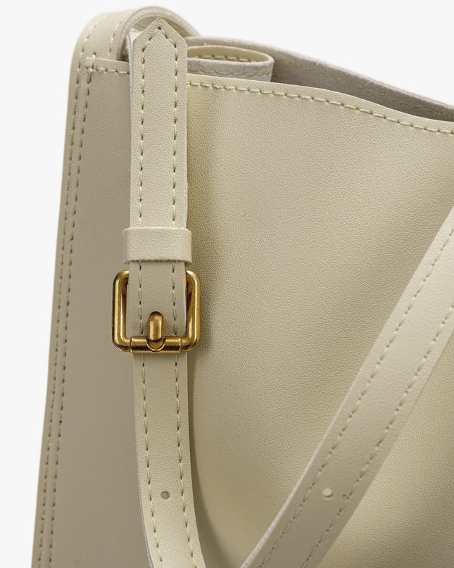 Eulalie | Textured Tote Bag – Woven Vegan Leather Style