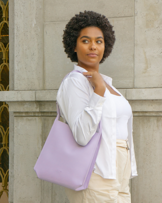 Eulalie | Textured Tote Bag – Woven Vegan Leather Style