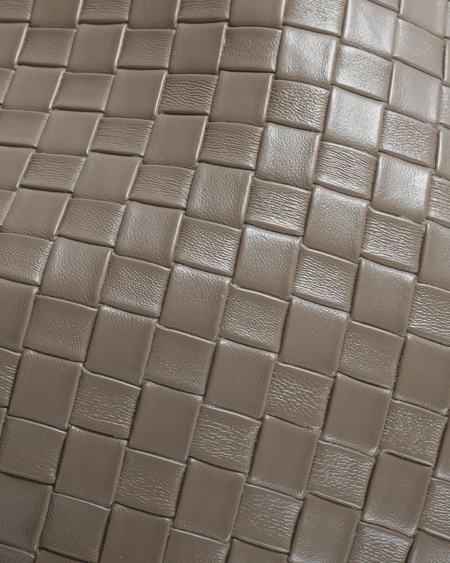Eulalie | Textured Tote Bag – Woven Vegan Leather Style
