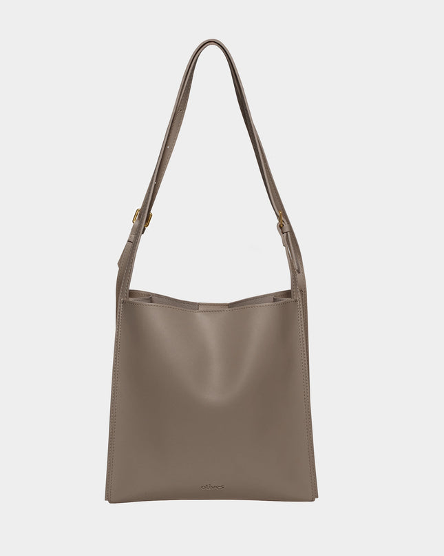 Eulalie | Textured Tote Bag – Woven Vegan Leather Style