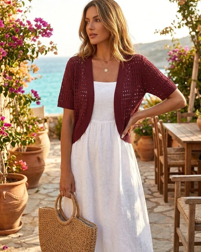 Evadne | Chic Cardigan – Cropped Summer Layer