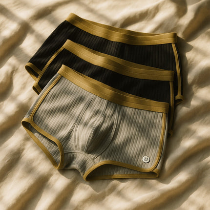 Evander | Refined Boxer Briefs – Organic Cotton Ribbed Set