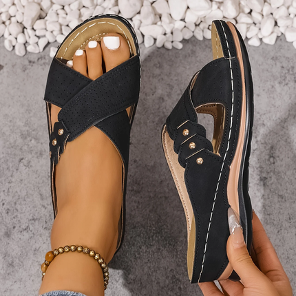Ezera | Comfort Wedge Sandals – Orthopedic Arch Support