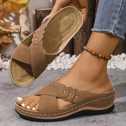 Ezera | Comfort Wedge Sandals – Orthopedic Arch Support