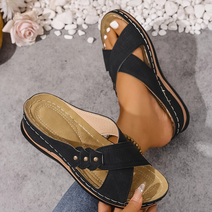 Ezera | Comfort Wedge Sandals – Orthopedic Arch Support