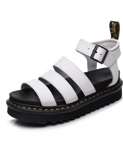 Freida | Contemporary Platform Sandals – Strappy Buckle