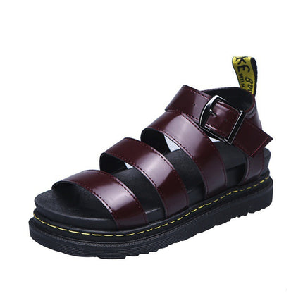 Freida | Contemporary Platform Sandals – Strappy Buckle