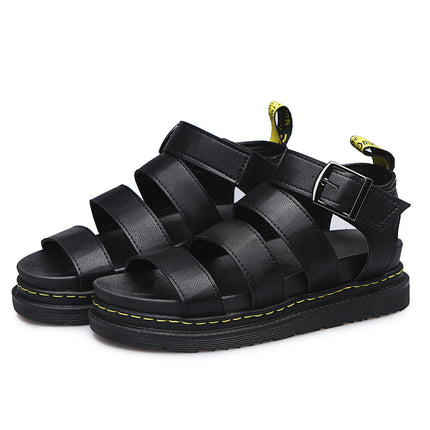 Freida | Contemporary Platform Sandals – Strappy Buckle