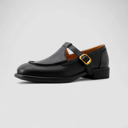 Harlow | Women's T-Bar Mary Jane Flats – Buckle Strap