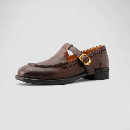 Harlow | Women's T-Bar Mary Jane Flats – Buckle Strap