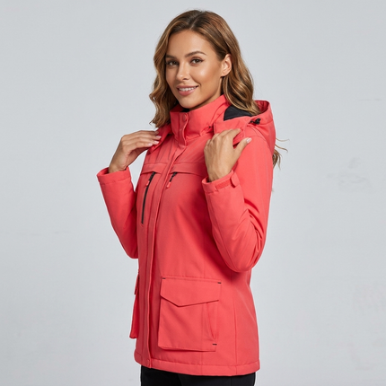 Harper | Hooded Heated Jacket – USB Full-Zip Outdoor Style