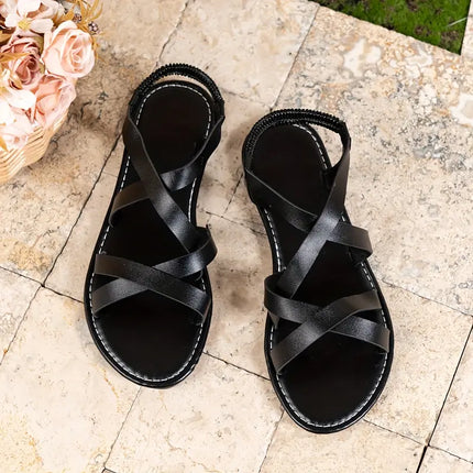 Helena | Classic Flat Sandals – Orthopedic Strappy Style