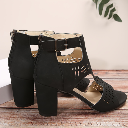 Marcelline | Orthopedic Arch Support Sandals – Elegant Block Heel