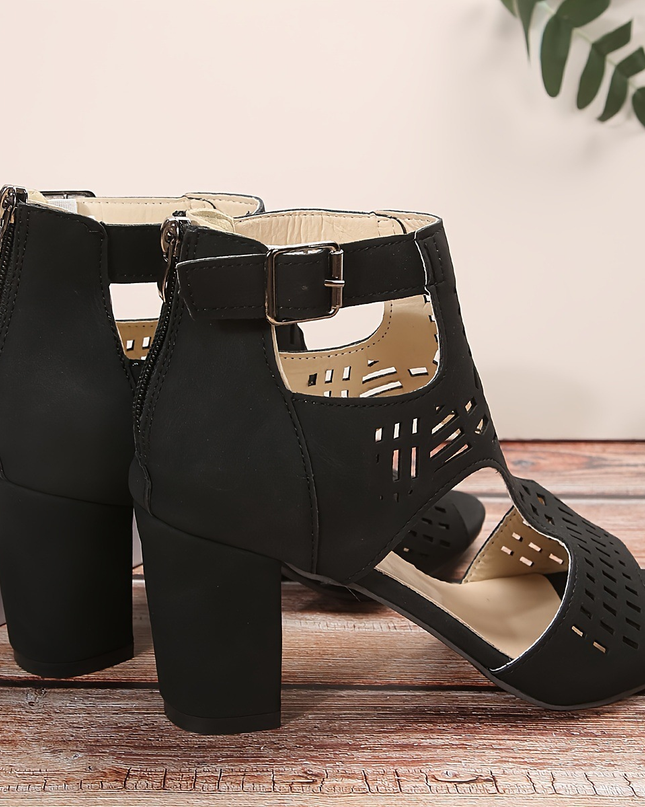 Marcelline | Orthopedic Arch Support Sandals – Elegant Block Heel