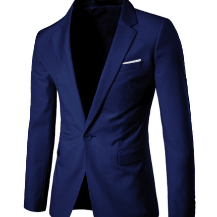 Men’s Single-Button Notched Blazer