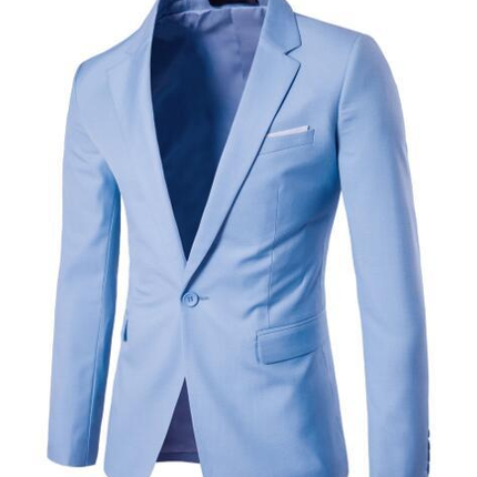 Men’s Single-Button Notched Blazer
