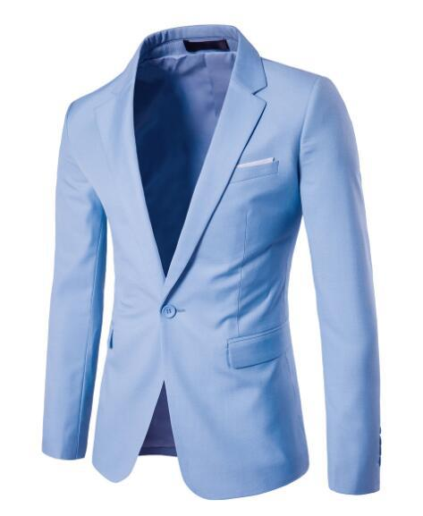 Men’s Single-Button Notched Blazer