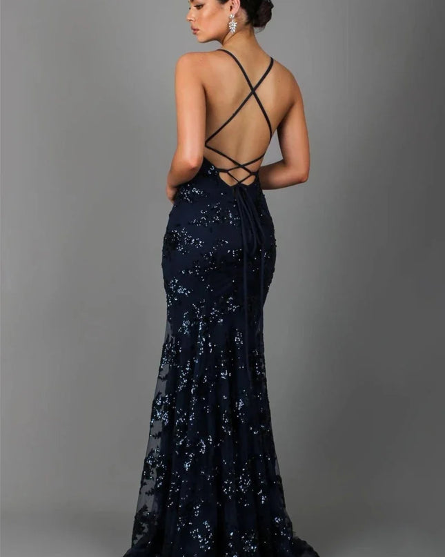 Imogen | Glamorous Party Dress – Sequin Maxi Evening Style