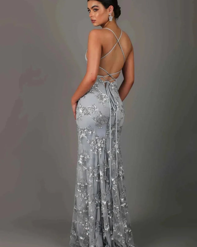Imogen | Glamorous Party Dress – Sequin Maxi Evening Style