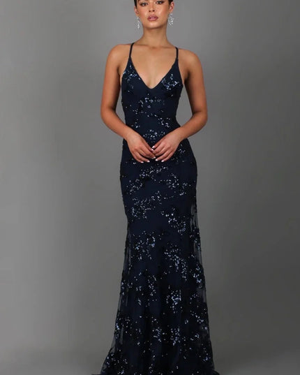 Imogen | Glamorous Party Dress – Sequin Maxi Evening Style