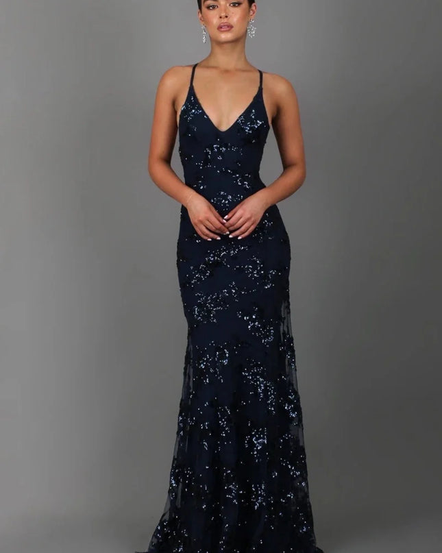 Imogen | Glamorous Party Dress – Sequin Maxi Evening Style