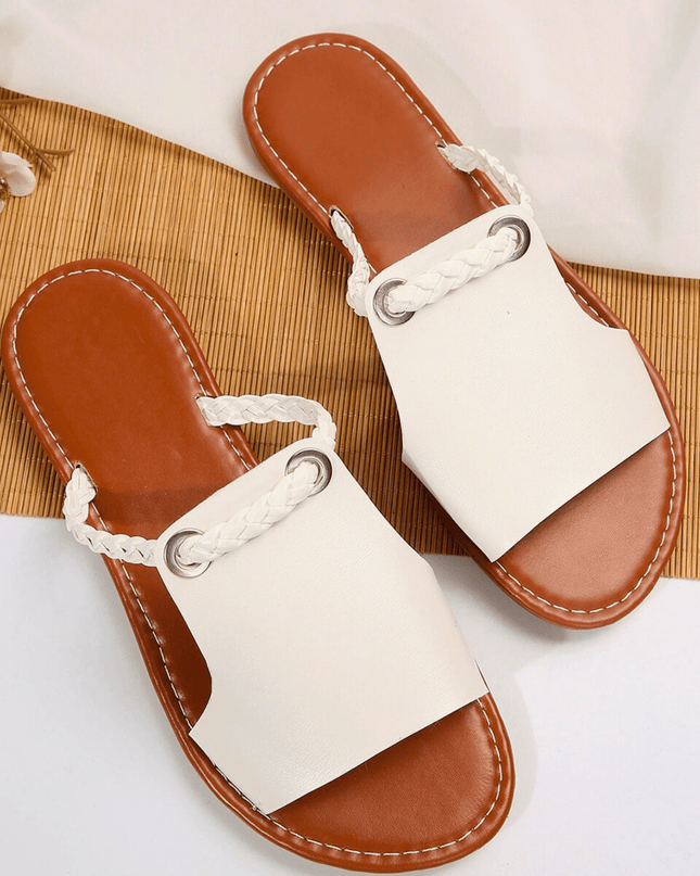 Isadora | Artisan Flat Sandals – Braided Strap