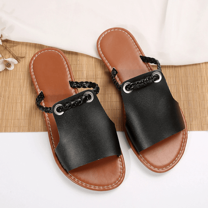 Isadora | Artisan Flat Sandals – Braided Strap