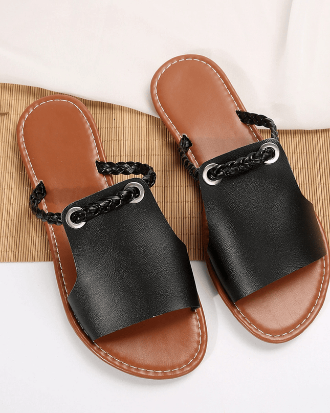 Isadora | Artisan Flat Sandals – Braided Strap