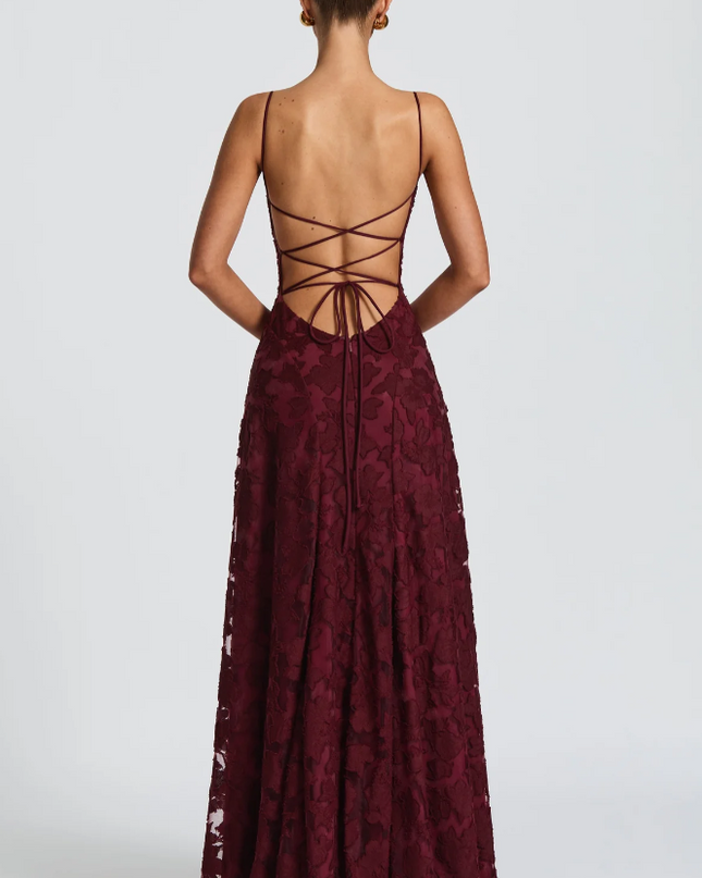 Isadora | Backless Maxi Evening Dress