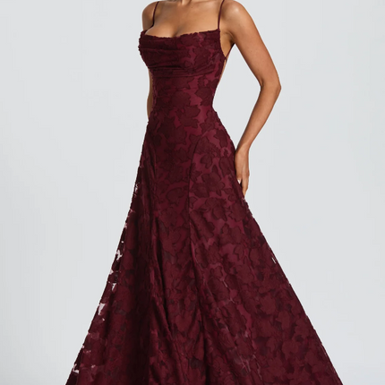 Isadora | Lace Maxi Evening Dress