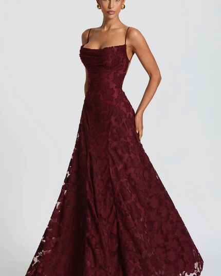 Isadora | Lace Maxi Evening Dress