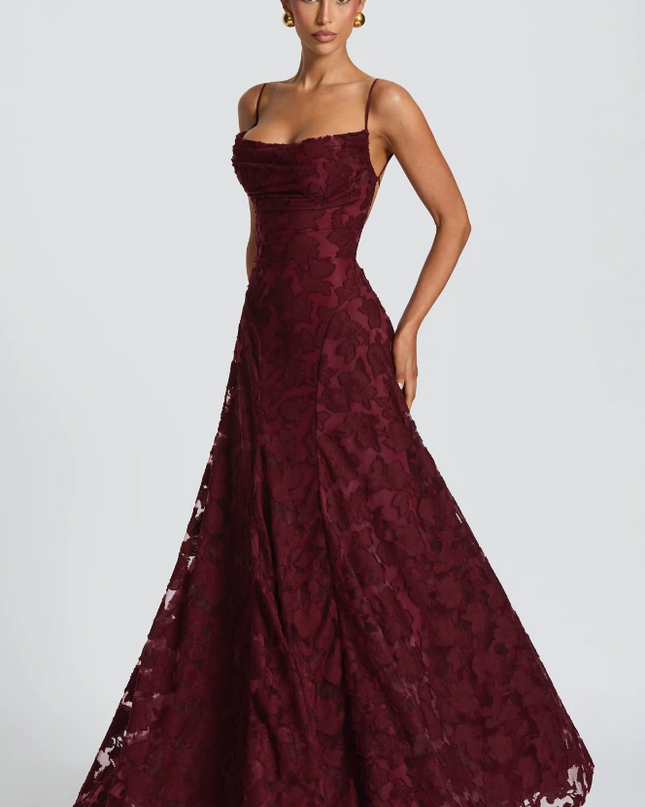 Isadora | Lace Maxi Evening Dress