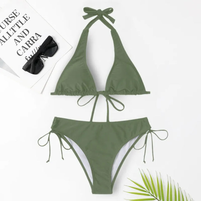 Isolde | Classic Bikini – Women's Halter Tie-Side Set