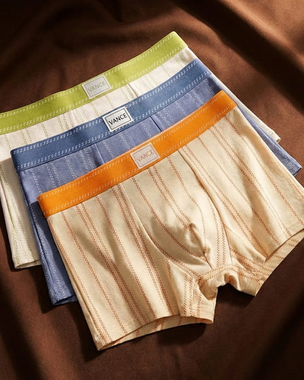 Leander | Retro Men's Boxers – Organic Cotton Striped Style