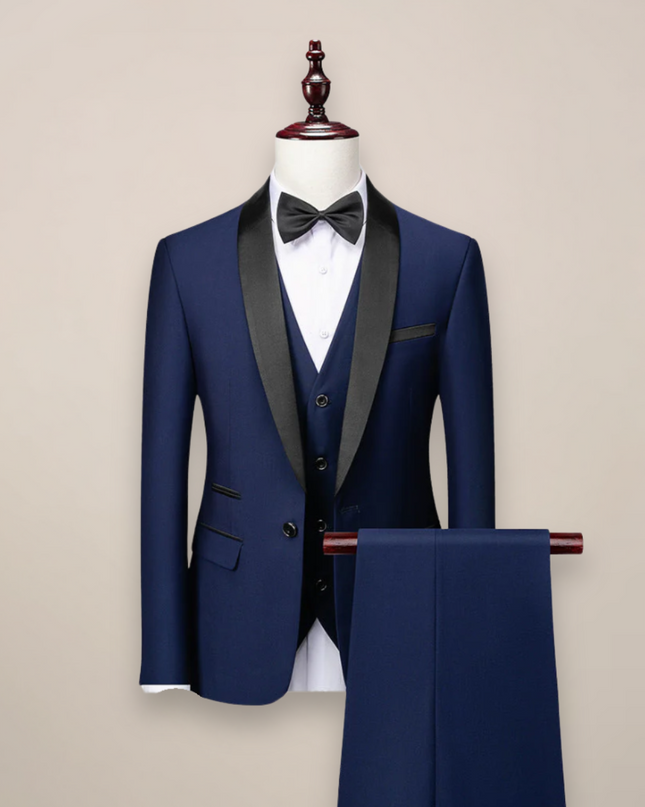 Leandro | Refined Men's Tuxedo – Three-Piece Shawl Lapel