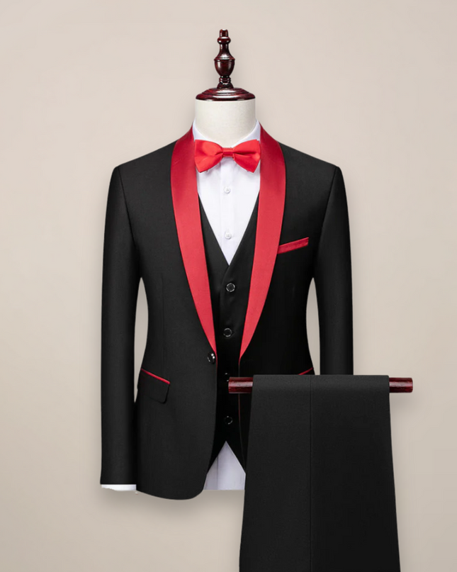 Leandro | Refined Men's Tuxedo – Three-Piece Shawl Lapel