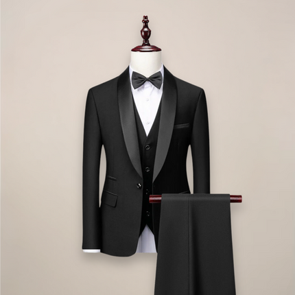 Leandro | Refined Men's Tuxedo – Three-Piece Shawl Lapel