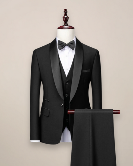 Leandro | Refined Men's Tuxedo – Three-Piece Shawl Lapel