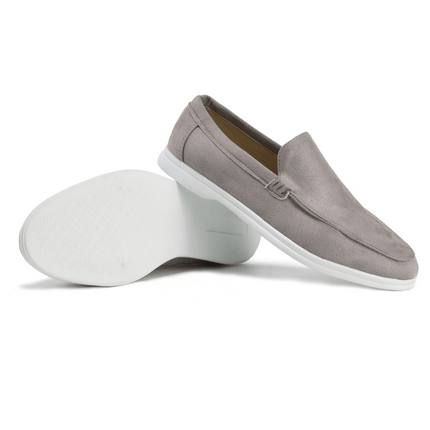Men’s Slip-On Loafers – Stitched Detail & Light Sole