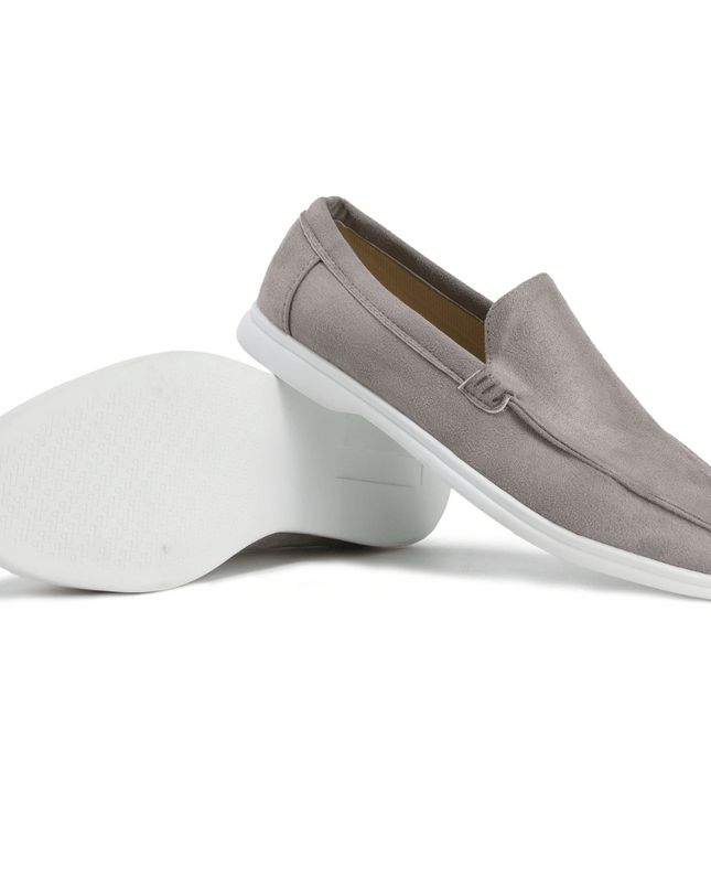 Men’s Slip-On Loafers – Stitched Detail & Light Sole