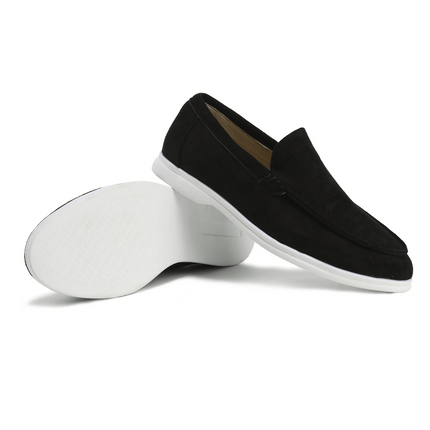 Men’s Slip-On Loafers – Stitched Detail & Light Sole