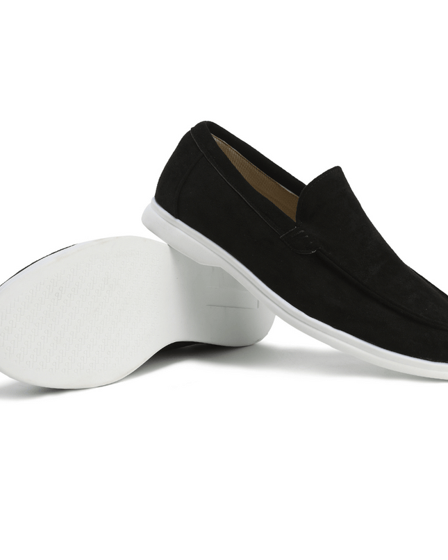 Men’s Slip-On Loafers – Stitched Detail & Light Sole