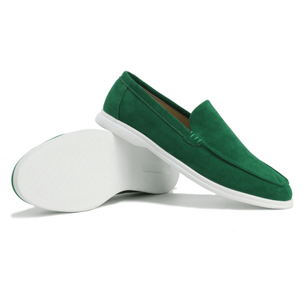 Men’s Slip-On Loafers – Stitched Detail & Light Sole