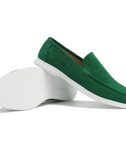 Men’s Slip-On Loafers – Stitched Detail & Light Sole