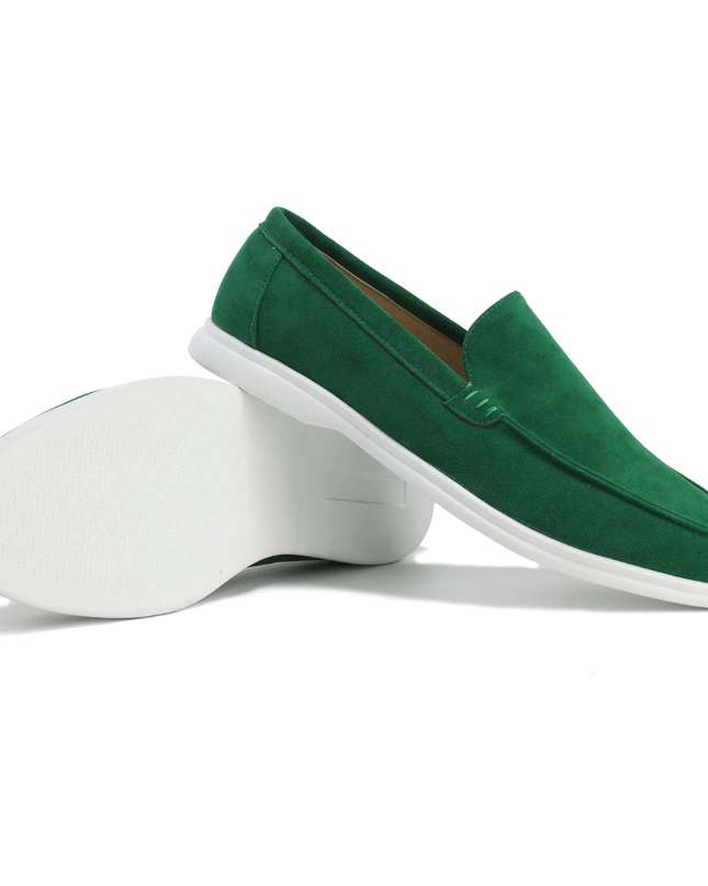 Men’s Slip-On Loafers – Stitched Detail & Light Sole