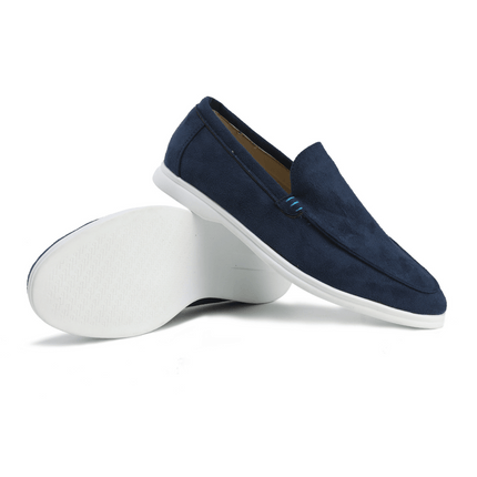 Men’s Slip-On Loafers – Stitched Detail & Light Sole