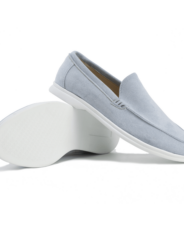 Men’s Slip-On Loafers – Stitched Detail & Light Sole