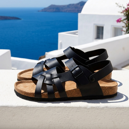 Lorenzo | Classic Men's Sandals – Leather Buckle Style