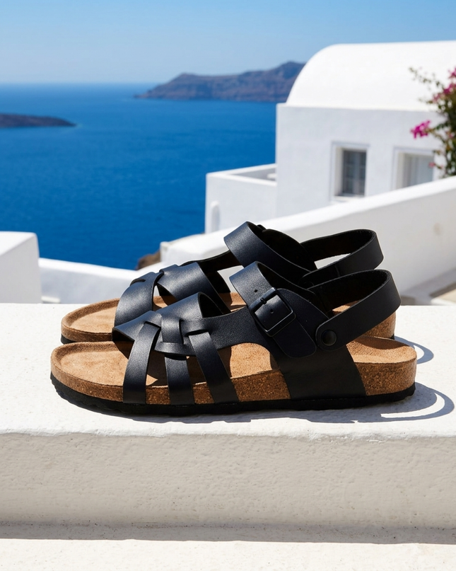 Lorenzo | Classic Men's Sandals – Leather Buckle Style
