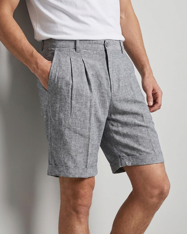 Lucan | Tailored Men's Shorts – Riviera Pleated Style